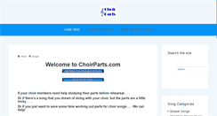 Desktop Screenshot of choirparts.com